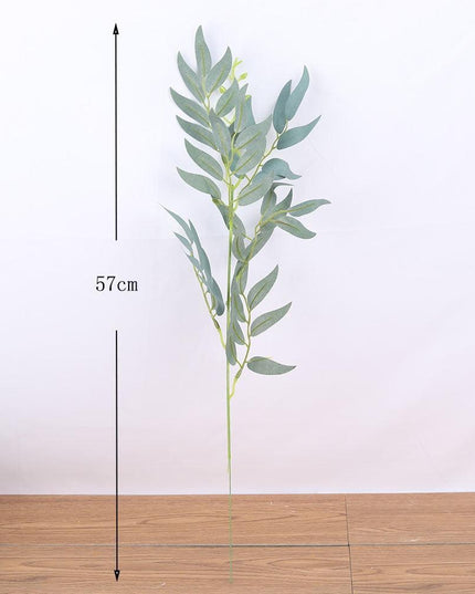 Realistic Green Willow Leaf Long Stem - Indoor and Outdoor Foliage Decor