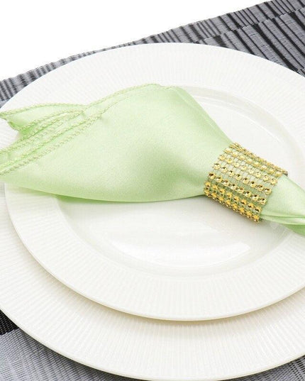 Elegant Satin Handkerchief Napkins: 50 Count for Upscale Events
