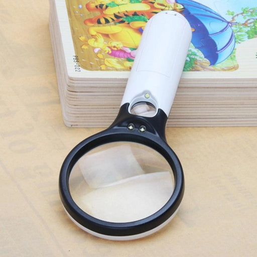 45X LED Magnifying Glass with Comfort Grip and Illumination Technology