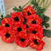 Lifelike Silk Anemone Floral Arrangement Set - 15-Piece Elegance Collection for Home and Events