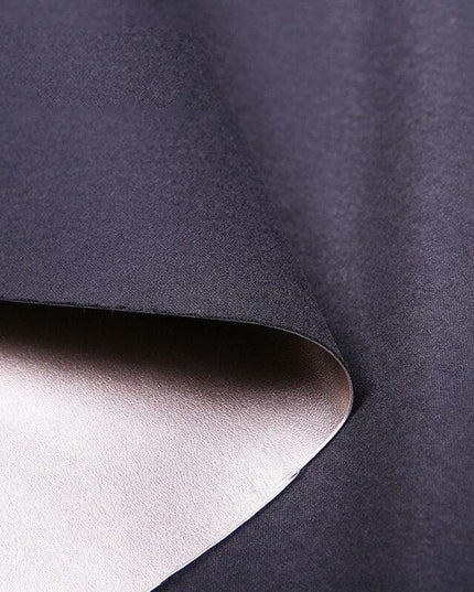 Luxurious Pearlescent Black/Gray Faux Leather - Premium Material for Creative Crafting