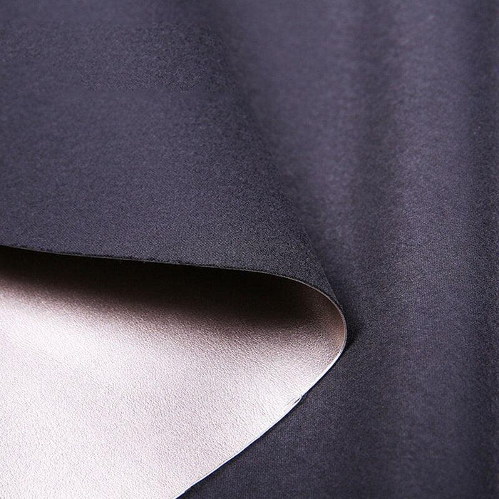 Pearlescent Black/Gray Synthetic Leather Fabric for Crafting and Sewing - DIY Essentials