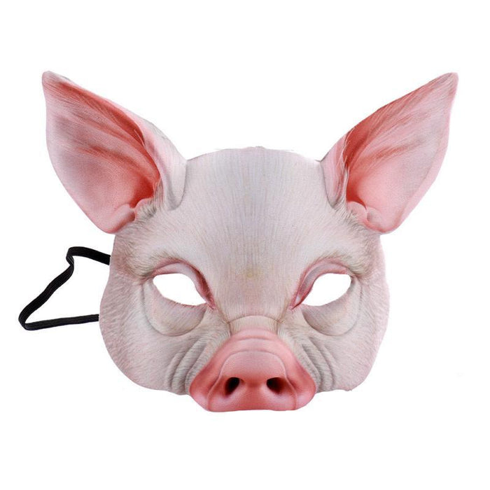 Piggy Parade Pro Mask - Be the Center of Attention with this Playful Animal Costume Accessory