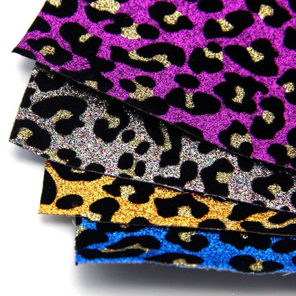 Sparkling Leopard Velvet Fabric Set - Perfect for Trendy DIY Creations