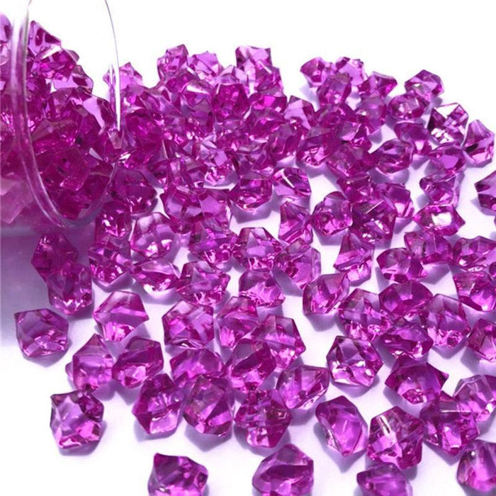 150-Piece Vibrant Acrylic Crystal Stones Set for Home Decor and Crafting