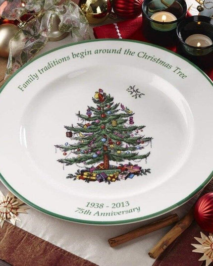 Holiday Spirit Ceramic Dinner Plates - Set of 4