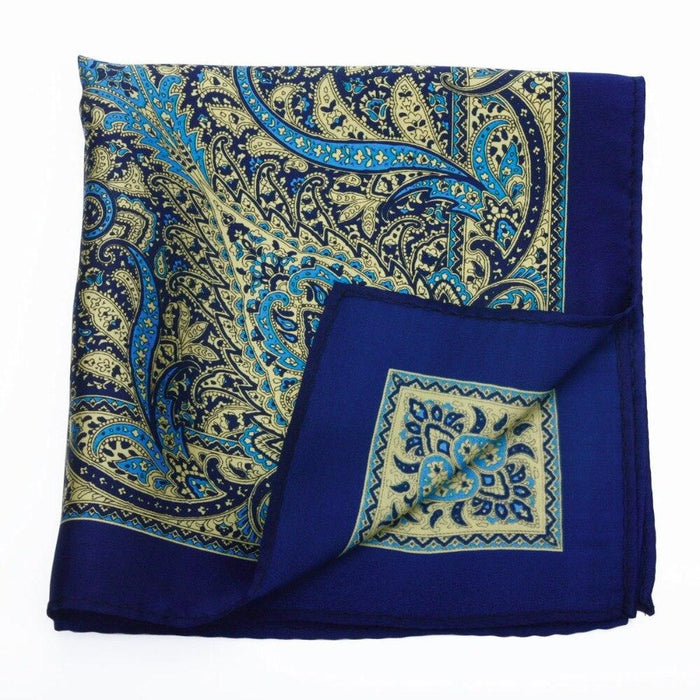 Elegant Handcrafted Silk Pocket Square with Luxury Gift Box