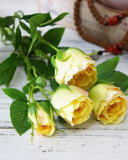 Elegant Silk Rose Arrangement: Exquisite Artificial Flowers for Timeless Decor