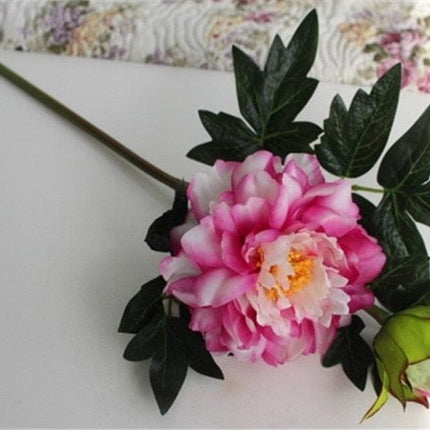 Elegance in Bloom: Autumn Peony Silk Bouquet for Fall Decor and Events
