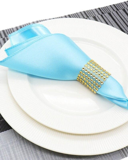 Elegant Satin Handkerchief Napkins: 50 Count for Upscale Events