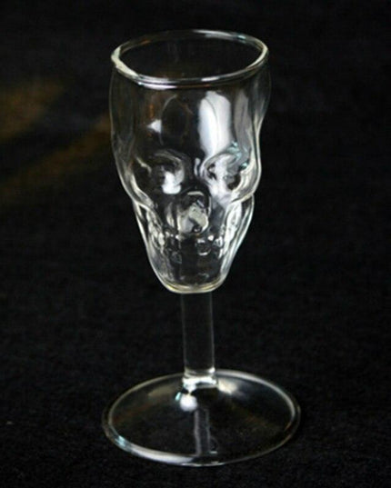 Gothic Skull Drinkware Set: Elegant Goblet Pair for Whisky, Wine, and Cocktails