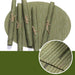Elegant Bamboo Grain Oval Placemats Set - Stylish Table Protectors