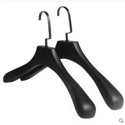 Stylish 10-Piece Premium Black Wooden Non-Slip Hanger Set