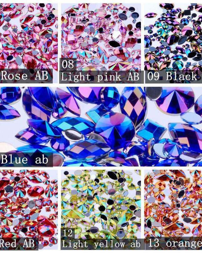 Glittering 300-Piece Rhinestone Gem Collection: Your Ultimate Crafting Companion