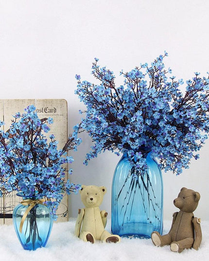 Cherry Blossom Dream: Elegant Baby's Breath Faux Flower Arrangement