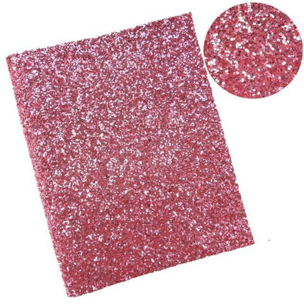 Glittery Faux Leather Craft Sheets for Creative DIY - 21CM x 29CM