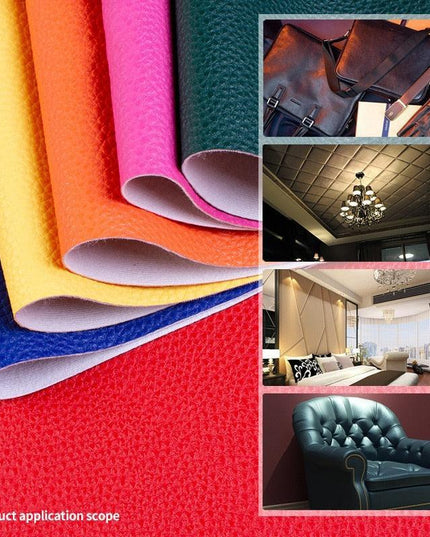 Luxurious Lychee Road Faux Leather Fabric - Premium DIY Sewing Material for Elegance and Style