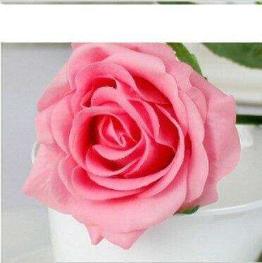 Stunning 50-Piece Realistic Faux Rose Bouquet - Perfect for Home & Wedding Decor