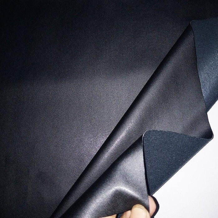 Luxurious Black PU Synthetic Leather Sewing Fabric - Crafters' Dream