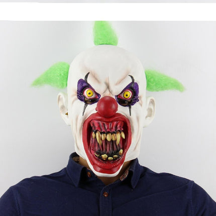 Fearsome Clown Latex Full-Face Mask - Premium Quality for Halloween and Cosplay Events
