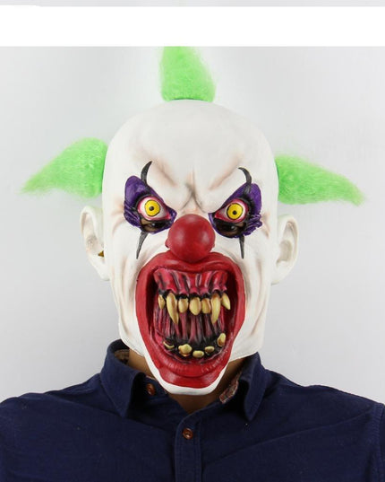 Fearsome Clown Latex Full-Face Mask - Premium Quality for Halloween and Cosplay Events