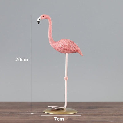 Chic Flamingo Resin Sculpture - Trendy Home Accent & Unique Gift Option