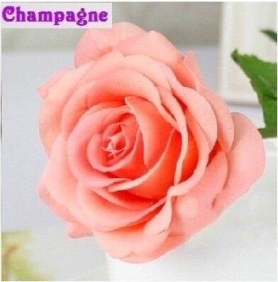 50pcs Lifelike Real Touch Artificial Rose Flowers