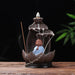 Zen Monk Backflow Incense Burner for Serene Home Decor