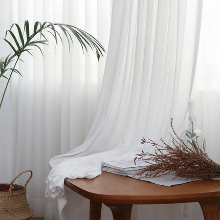 Sophisticated White Sheer Curtains for a Chic Home Ambiance