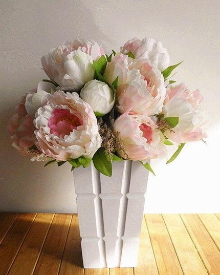 Elegant Silk Peony Bouquet Set - Ideal for Weddings and Home Aesthetics