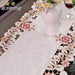 Sophisticate Your Living Space with Luxurious Botanical Embroidered Table Runner