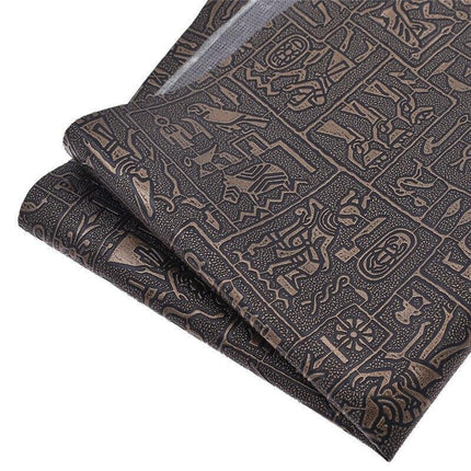 Exotic Egyptian-Inspired Faux Leather Crafting Fabric - Ignite Your Imagination