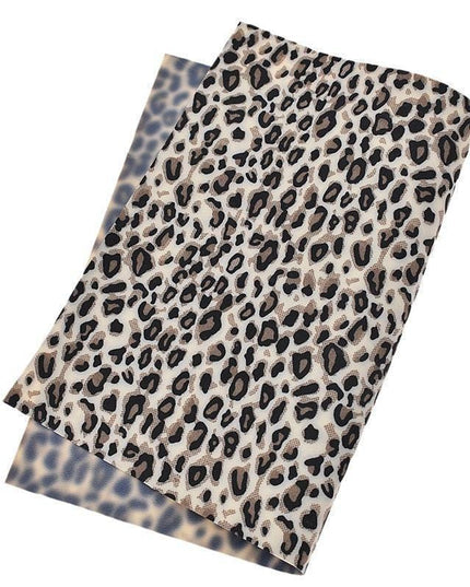 Chic Leopard Print PVC Leather for Trendy DIY Creations