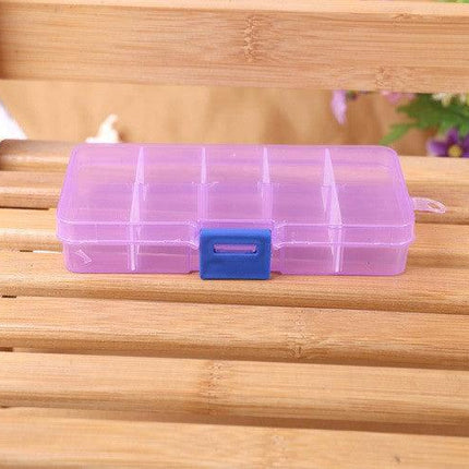 Versatile Clear Plastic Organizer Box with Adjustable Compartments for Crafts, Jewelry, and Tools
