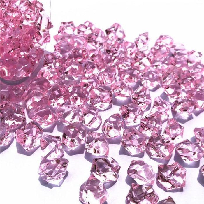 Vibrant 150-Piece Acrylic Crystal Gemstones Set for Creative Home Decor and Craft Projects