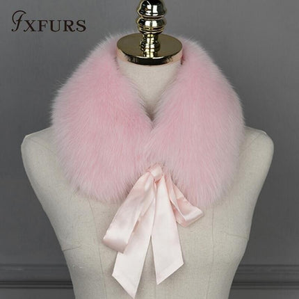 Luxurious Raccoon Dog Fur Ribbon Stole for Winter Elegance