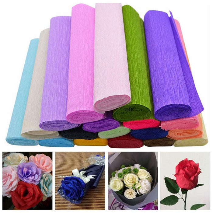 Exquisite Floral Crepe Paper Crafting Set: Design Your Own Beautiful Flowers