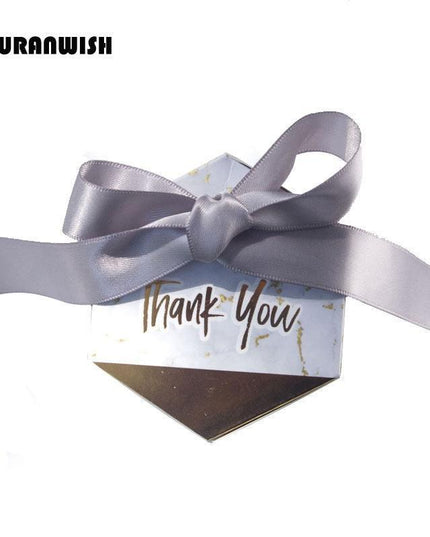 Elegant Marbled Candy Favor Boxes: Chic Gifts for Memorable Celebrations