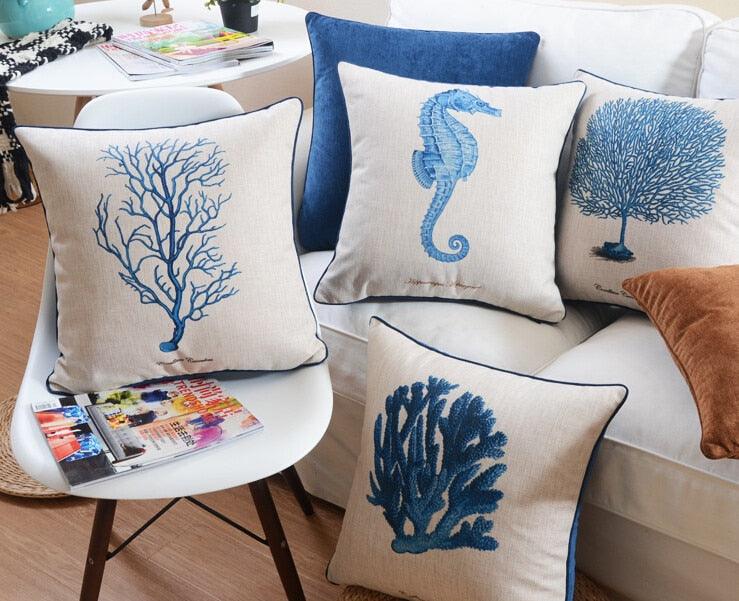 Coastal Dreamscape Reversible Pillowcase Set by Maison d'Elite