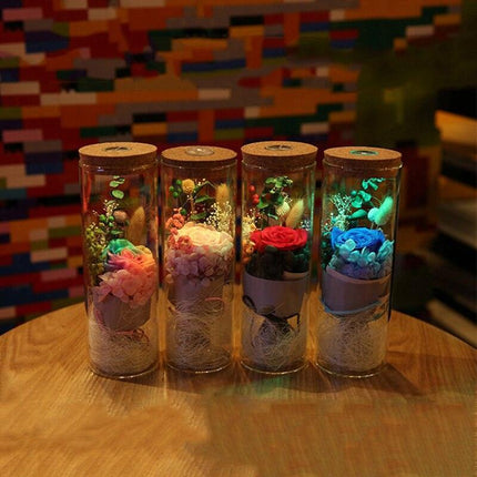 Eternal Bloom Luxury Glass Soap Dispenser