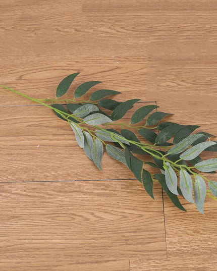 Realistic Green Willow Leaf Long Stem - Indoor and Outdoor Foliage Decor