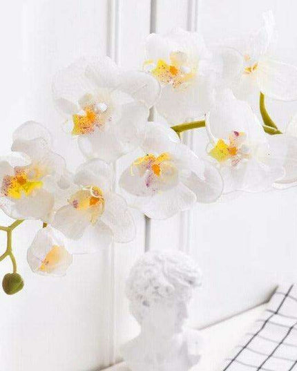 Lifelike Butterfly Orchid Faux Floral Arrangement - 10 Pack