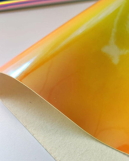 Reflective Holographic Iridescent Faux Leather - Essential Crafting Material