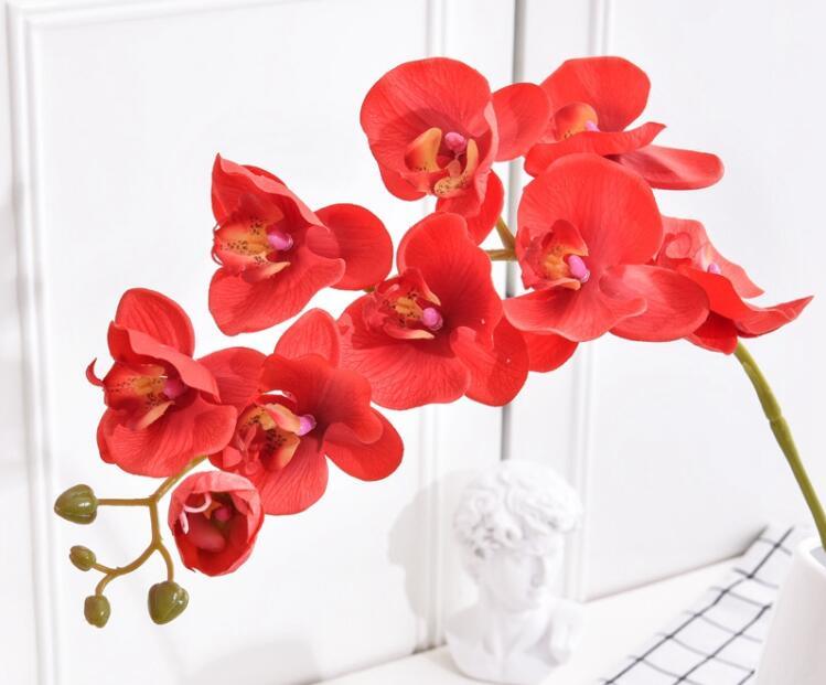 Lifelike Butterfly Orchid Faux Floral Arrangement - 10 Pack