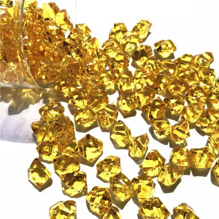 Vibrant 150-Piece Acrylic Crystal Gemstones Set for Creative Home Decor and Craft Projects