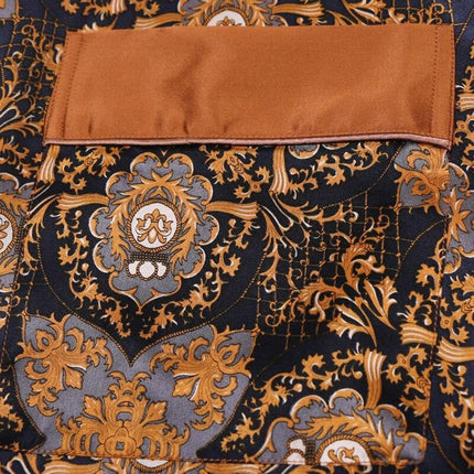 Opulent Silk Lounge Robe for Men
