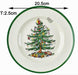 Festive Christmas Tree Ceramic Plates - Set of 4