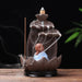 Zen Monk Style Backflow Incense Burner for Home Serenity