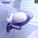 Self-Draining Soap Dish with Dual Storage Trays - Easy Installation and Maintenance