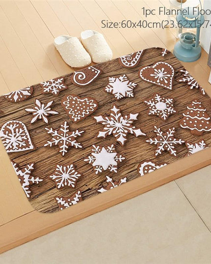 Cheerful Holiday Entrance Mat for a Joyful Welcome